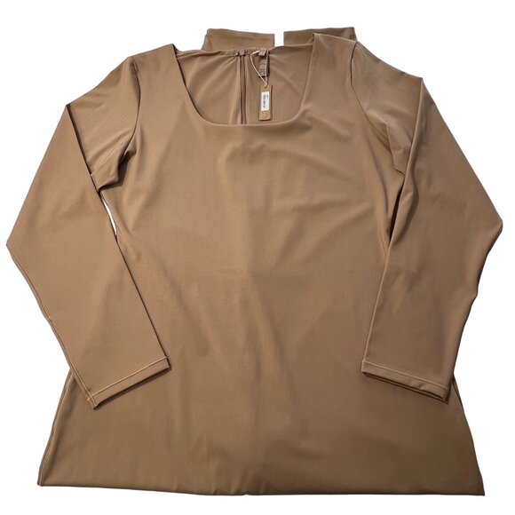 SKIMS All-In-One Scoop Neck Long Sleeve Onsie Jumpsuit Sienna 3X - Picture 4 of 14